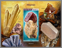 GUINEA BISSAU 2022 MNH Minerals Mineralien Mineraux S/S - IMPERFORATED - DHQ2324 - Minéraux