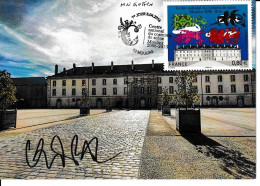 France RARE Carte Postale FDC 2016 Moulins Avec Signé Par Le Graveur Et Plus A Voir - 2010-2019