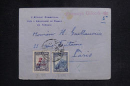 TURQUIE - Enveloppe De L'Attaché Commerciale De L'Ambassade De France à Péra Pour Paris   - L 144159 - Storia Postale