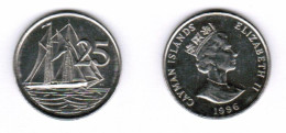 CAYMAN ISLANDS   25 CENTS 1996 (KM # 90a) #7253 - Iles Caïmans