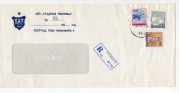 1993. YUGOSLAVIA,SERBIA,BELGRADE,RECORDED COVER,INFLATIONARY MAIL,155 000 DIN FRANKING - Brieven En Documenten