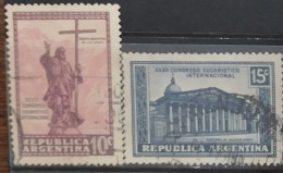 ARGENTINA - Lote 2315 . Serie Primer Congreso Eucaristico Nacional - Serie Completa - Religión - Used Stamps