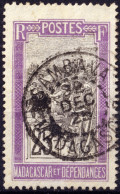 MADAGASCAR - 1925 - TàD "SAMBAVA / MADAGASCAR" Sur Yv.134 25c Violet & Noir - TB - Usati