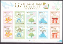 (ja1714) Japan 2023 G7 HIROSHIMA SUMMIT 84y MNH - Unused Stamps