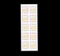 (ja1720) Japan 2023 Greeting Simple 63y Pane Of 10 MNH - Neufs