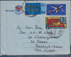 Pli Entier Afrique Du Sud RSA + 2 Timbres Prétoria 16.09.1970 Vers Pessac (33 - France) - Briefe U. Dokumente