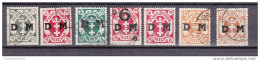 Danzig 1922,7V,Dienst 22-28 (D 28,expert Signed),Used/Gestempeld(E4704us) - Dienstmarken