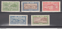 Iceland Island 1925,5V,landscapes From Iceland,MH/Ongebruikt(A3867) - Other & Unclassified