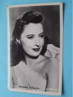 BARBARA STANWYCK ( See / Voir SCANS ) Format +/- 9 X 13,5 Cm. ( Edit. P.I. / MGM - 323 ) ! - Altri & Non Classificati