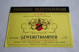 GEWURZTRAMINER Societe Des Producteurs A Eguisheim - Gewürztraminer