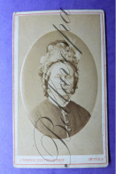 C.D.V. -Photo-Carte De Visite Studio A.Verryck Fleetwoord Antwerpen Kapsel Hoofdtooi Hoed Chapeau Mode Femme - Antiche (ante 1900)