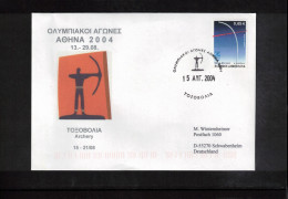 Greece 2004 Olympic Games Athens - Archery Interesting Cover - Verano 2004: Atenas