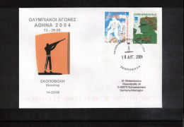 Greece 2004 Olympic Games Athens - Shooting Interesting Cover - Verano 2004: Atenas