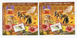 FRANCE BLOC-SOUVENIR DENTELE ET NON DENTELE N°29 LES ABEILLES DU MARCHE AUX TIMBRES DE PARIS LES 4 JOURS DE MARIGNY.... - Carré Marigny