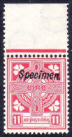 1949 11d With "Specimen" Overprint - Nuevos