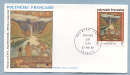 1988 MAI 20  PEINTURE SUR TAPA 52FRANCS - Briefe U. Dokumente