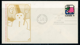 Canada FDC 1973  Christmas-Ice Skate - Cartas & Documentos