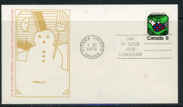 Canada FDC 1973  Christmas-Dove - Cartas & Documentos