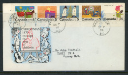 Canada FDC 1970 Christmas - Lettres & Documents