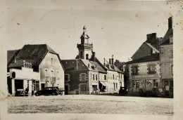 CPSM BENEVENT (Creuse) - Place St-Barthélémy - Benevent L'Abbaye