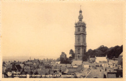 MONS - Panorama Du Centre De La Ville Et Beffroi. - Mons