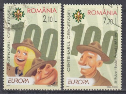 ROMANIA 6190-6191,used,falc Hinged - Usati