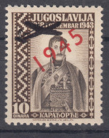 Yugoslavia Kingdom, King In Exile, London Issue 1943 With Plane Overprint Key Stamp From Set, Mint Never Hinged - Ongebruikt