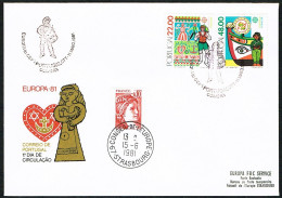 EUROPA FDC SERVICE . TIRAGE LIMITE Nr:30/11. DU CONSEIL DE L'EUROPE STRASBOURG. COIMBRA.11.5.1981.PORTUGAL. - Covers & Documents