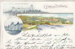 D81) GRUSS Aus FRIEDBERG - Ruine U. Schloss THALBERG - LITHO 1898 - Friedberg