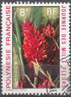 Polynésie Française 1971 Michel 133 O Cote (2005) 1.25 € Fleur Rouge Cachet Rond - Gebruikt