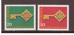 Deutschland / Germany / Allemagne 1968 Satz/set EUROPA ** - 1968