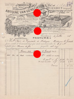 TURNHOUT SPEELKAART CARTES  à JOUER  Ant. Van  Genechten / Imprimerie 1908 - Printing & Stationeries