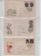 LOT DE 12 ENVELOPPES 1er JOUR DE TCHECOSLOVAQUIE DE 1967 - Covers & Documents