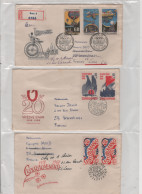 LOT DE 12 ENVELOPPES 1er JOUR DE TCHECOSLOVAQUIE DE 1968 - Storia Postale