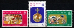 HONG KONG - 1977 - 25° ANNIVERSARIO DEL REGNO DI ELISABETTA II - MNH - Unused Stamps