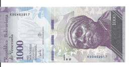 VENEZUELA 1000 BOLIVARES 2017 UNC P 95 B - Venezuela