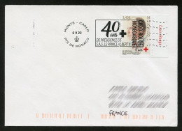 MONACO (2022) Oblitération 40 Ans Présidence SAS Prince Albert II Croix-Rouge Monégasque + Timbre, Red Cross - Cartas & Documentos