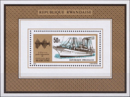 RUANDA 1974 - MARCONI, RADIO, YACHT ELETTRA - SERIE COMPLETA NUOVA MNH** - Ungebraucht