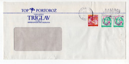 1990. YUGOSLAVIA,SLOVENIA,TOP PORTOROŽ,KOPER - CAPODISTRIA,HEADED COVER - Lettres & Documents