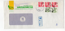 1989. YUGOSLAVIA,SLOVENIA,SEMENARNA,LJUBLJANA,HEADED RECORDED COVER - Lettres & Documents