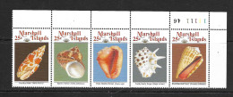 MARSHALL 1989 COQUILLAGES  YVERT N°224/28 NEUF MNH** - Oceania