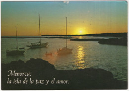 Menorca - La Isla De La Paz Y El Amor. - Binissafuller Puesta De Sol - (Espana/Spain) - Menorca