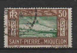 St Pierre Et Miquelon    - 1932 -  Falaise Et Phare  - N° 147 - Oblit - Used - Oblitérés