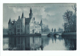 Bornem   4  BORNHEM    Le Château Avec L'Etang  1908 - Bornem