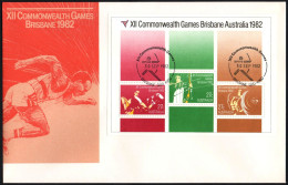 AUSTRALIA BRISBANE 1982 - XII COMMONWEALTH GAMES - SHEET - ARCHERY POSTMARK - G - Tiro Con L'Arco