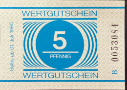 German Democratic Republic 5 Pfennig, P-NL (1990) - PRISON MONEY - UNC - Andere & Zonder Classificatie
