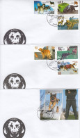 CUBA 2015  Sc 5622-28  FDC Dogs - Lettres & Documents