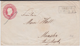 Preußen Ganzsache U 11 A Ra2 Rheine Westfalen N Münster Ca 1855 - Enteros Postales