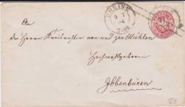 Preußen Ganzsache U 26 A K2 Rheine Westfalen N Ibbenbüren 1864 - Enteros Postales