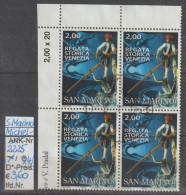 2005 - SAN MARINO - SM "Histor. Regatta,Venedig" 2,00 € Mehrf. - 4x O Gestempelt - S.Scan (2225o X4 S.marino) - Used Stamps